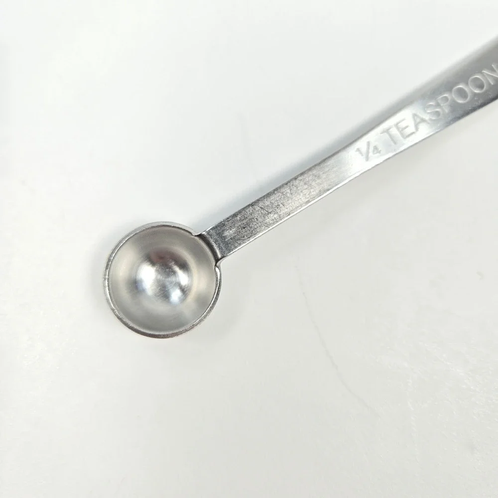 AMCO 1/4 Teaspoon Measuring Spoon 18/8‎ Stainless Steel Rustproof Silver